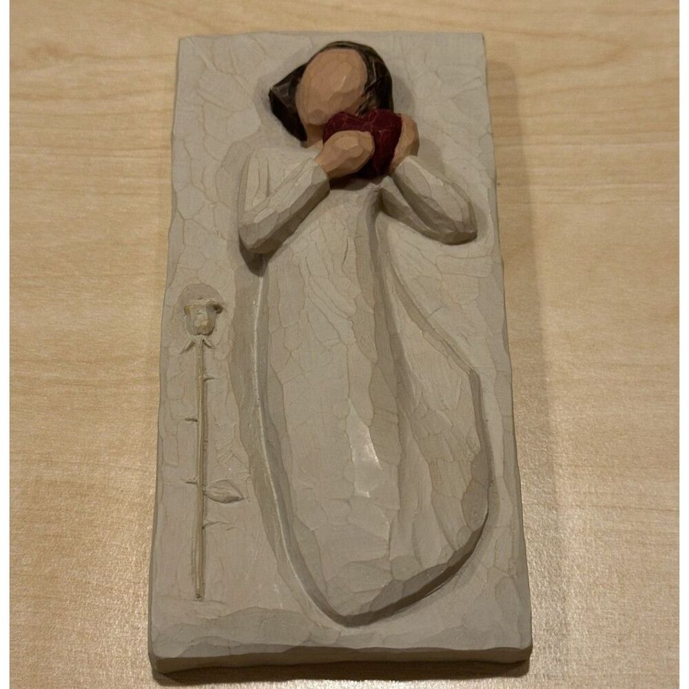 Retired 2002 Demdaco Willow Tree From the Heart Resin Wall Plaque, Susan Lordi